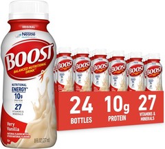 BOOST Original Ready to Drink Nutritional Drinks, Very Vanilla, 8 Fl Oz (24 PK)
