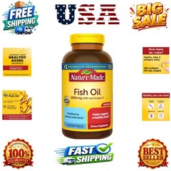 Fish Oil Omega 3 Supplements, 1000mg Softgels, Omega 3 Fish Oil for Healthy H…