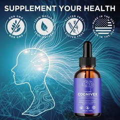 (5 Pack) Cognivex Nootropic Brain Health Support Drops Cogni Vex 150 Servings