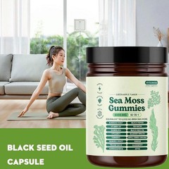 16 in 1 Organic Sea Moss Gummy | Irishmoss Extract 6000Mg | Green Apple Flavor