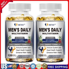 2Packs Multi Vitamin for Men 120ct Mens Prostate Multivitamin Multimineral Daily