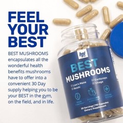 BPI Sports Best Mushroom Complex Lion’s Mane Chaga Cordyceps Reishi 90 caps