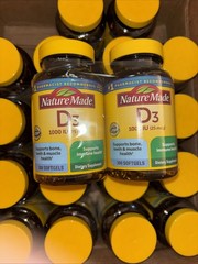Nature Made® Vitamin D3 1000 IU Softgels Unflavored 300 Count (Pack of 2)