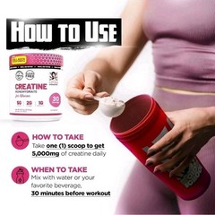 Old School Labs Creatine Monohydrate for Women 240g 8.46oz Unflavored Powder New