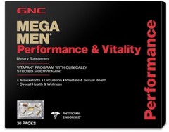 GNC Mega Men Performance and Vitality Supplement, 30 Count