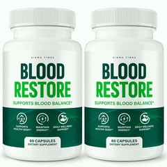 Blood Restore Capsules, BloodRestore Pills – Blood Support Supplement – 2 Pack