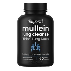 Mullein Leaf Extract 60pcs,Supports Nervous and Respiratory Health,Soothe Coughs