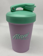 Alani NU Sport Shaker Bottle Cup Flip Lock 12 Oz Purple Green