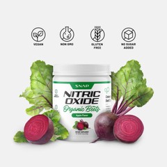 Apple Organic Beet Root Powder Flavored Nitric Oxide, 30 Servings – 8.8oz Jar