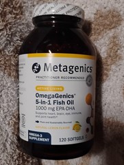 metagenics Sealed OmegaGenics 5-in-1 Fish Oil 1000Mg 120 Soft Gel Lemon Flavor