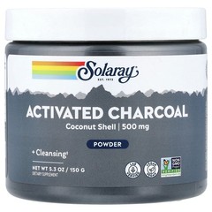 2 X Solaray, Activated Charcoal Powder, 5.3 oz (150 g)