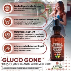 5/3pc Bottles Clean Nutra Berberine with Ceylon Cinnamon Supplement Liquid Drops