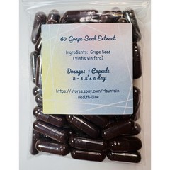 Grape Seed (Vitis vinifera) 500mg – 60 Count Handmade Capsules – vn