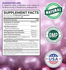 Healths Harmony Super Antioxidants Supplement Powerful Super Food Antioxidant 60