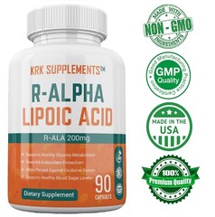 1 pk R-ALA R-Alpha Lipoic Acid 200mg Antioxidant Blood Sugar Formula Glucose