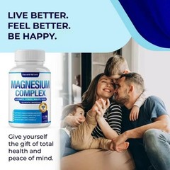 Decent Nature Magnesium Complex, 1000mg, 7 Elemental Magnesium, 90 Capsules