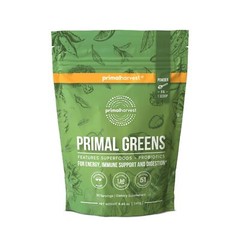 Primal Harvest Super Greens Powder, 30 Servings w/+50 Greens Superfood Chlorella
