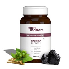 Man Matters Testos Booster Supplement To Boost Energy, Stamina 60 CAPS.