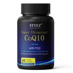 Coenzyme Q10 100mg Capsules – Boosts energy, maintains heart health, and increas
