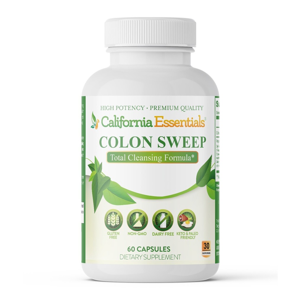 Colon Sweep, Cleansing and Digestive, Weight loss Support & Natural, 60 Capsules