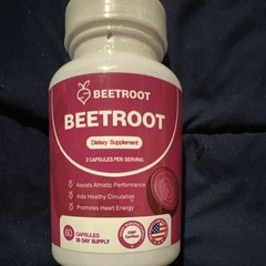 Vasena Life Inc Beetroot 1300mg, 60 Caps, Organic, GMP, Made in USA