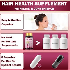Biotin w/ Collagen & Keratin Hair Skin Nails Beauty Complex 04/2027 FreeShipping