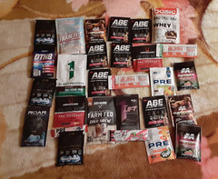 Supplement Samples ghost Pre-Workout whey Protein shaker cup arnold classic