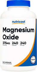 Magnesium Oxide 375Mg, 240 Capsules – 210Mg of Magnesium, Non-Gmo, Gluten Free