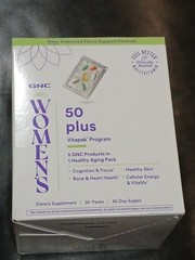 GNC Women’s 50 Plus Vitapak Program 1 Month Supply, 7/2027 Focus Brain Support