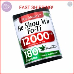 FITO MEDIC’S Lab | he shou wu | fo ti Capsules |180 Capsules | fo ti.