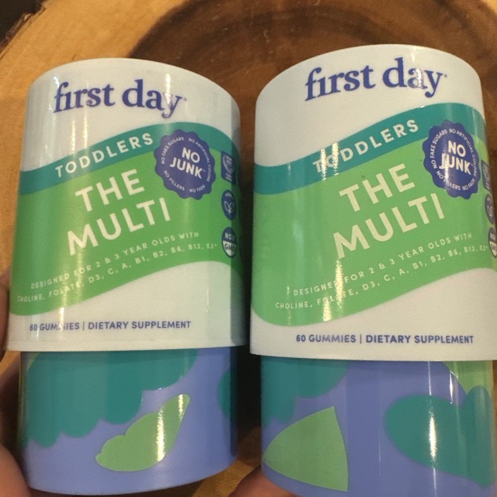 First Day The Multi, No Junk, Toddlers, 120 Gummies, Designed for 2 & 3 Year Old