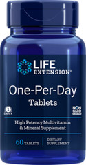 Life Extension One-Per-Day Tablets – 60 – High Potency Multivitamin & Mineral