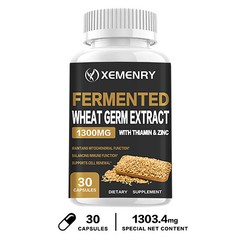 Fermented Wheat Germ Extract 1300mg – for Anti-Aging, Antioxidant, Cell Renewal