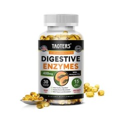 Digestive Enzymes 400mg 30/60/120 Cap Aid Healthy Digestion Bowel Movements