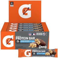 Gatorade Whey Protein Bars Cookies & Crème 2.8 Oz12 Pack 20G Protein Per Each