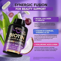 Biotin + Collagen – – 60 Skin Anti-aging Softgelsules Radiant – Softgelsules.
