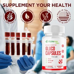 (5 Pack) Glykonex Pro Advanced Blood Health Support Glyko Nex Pro 300 Capsules