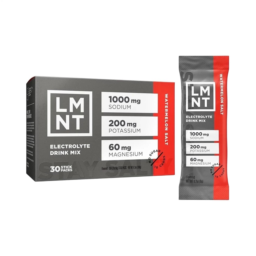LMNT Zero Sugar Electrolytes – Watermelon Salt | Drink Mix | 30-Count HQ
