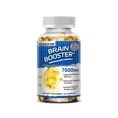 BRAIN BOOSTER Helps Improve Concentration Memory Clarity Reduce Fatigue 30-120
