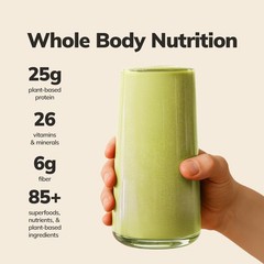 Ka’Chava Whole Body Meal Shake Matcha 2lb Vegan Gluten & Dairy Free 15 Servings