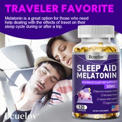 Natural Sleep Aid, Fall Asleep Faster, Wake Up Refreshed,120 Capsules x 3Bottles