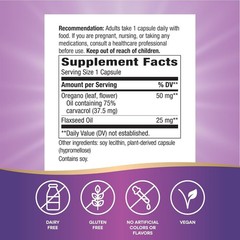 2x Nature’s Way Oregano Oil. 60 Vegan Capsules Each. exp. 2/28/27
