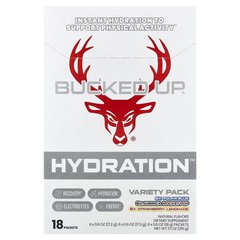 2 X Bucked Up, Hydration� Variety Pack, 18 Packets, 11.1 oz (315 g)