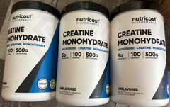 Nutricost Creatine Monohydrate Micronized Powder 500G 3 x 1.1 lbs