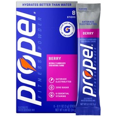 Propel Zero Sugar Berry, On the Go Packs, Electrolyte Powder Drink Mix, 0.11 oz,