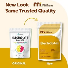Sugar-Free Electrolyte Powder – Lemon Raspberry, 16oz – 69 Servings of Hydration