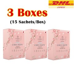 3 Boxes Kumiko Collagen Premium 150,000 mg Whitening Anti Aging Youthful Vitamin