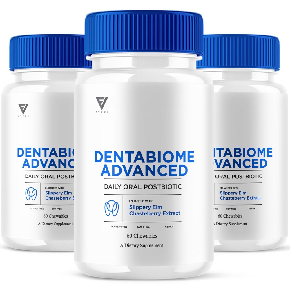 (3 Pack) Dentabiome Advanced, Denta Biome Daily Support Formula (180 Chewables)