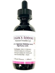 2 oz Lugol’s Iodine 2% BAUSCH SCIENTIFIC™ Glass Bottle High Potency WHO Listed