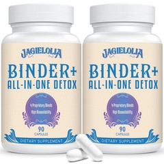 All-in-One Detox Binder Supplement 1500 MG – High 90 Count (Pack of 2), White